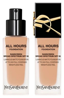 Yves Saint Laurent All Hours Luminous Matte Foundation 24H Wear SPF 30 with Hyaluronic Acid in Mn1 at Nordstrom