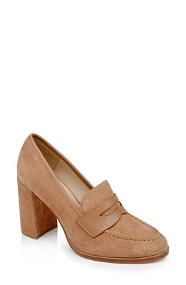 L'AGENCE Blanche Penny Loafer Pump Sand Suede at Nordstrom,