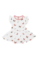 Kyte BABY Ruffle Skirted Bodysuit in Butterfly at Nordstrom