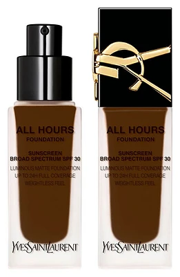 Yves Saint Laurent All Hours Luminous Matte Foundation 24H Wear SPF 30 with Hyaluronic Acid in Dc9 at Nordstrom