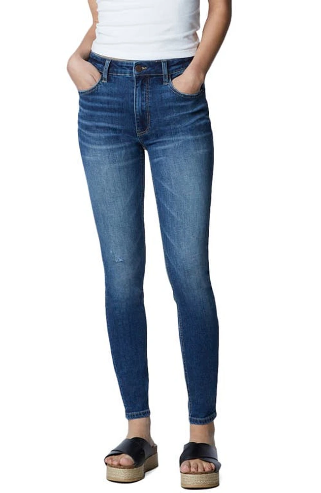 HINT OF BLU High Waist Ankle Skinny Jeans Hampton Light at Nordstrom,