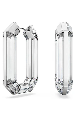 Swarovski Lucent Hoop Earrings in Clear at Nordstrom