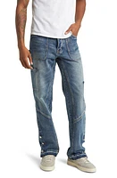 DIET STARTS MONDAY Release Hem Nonstretch Cotton Denim Carpenter Jeans in Washed Indigo at Nordstrom, Size 30