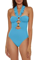 Soluna Ruffle Strappy One-PIece Swimsuit at Nordstrom,