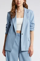 Open Edit Linen Blend Blazer at Nordstrom,