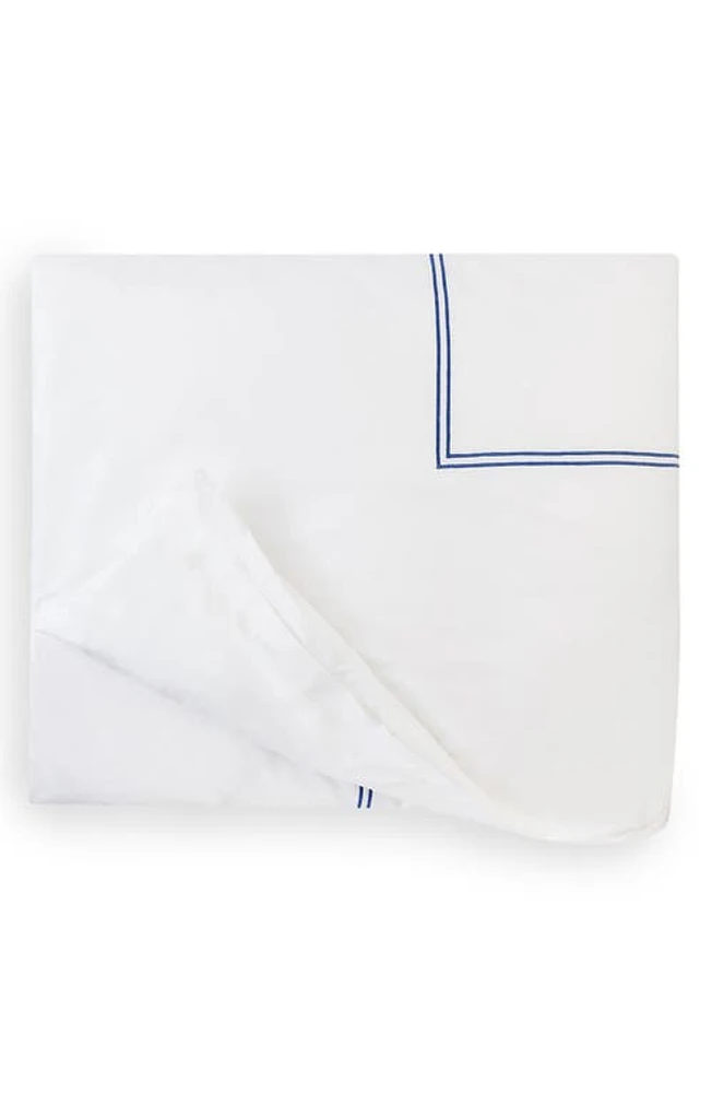 SFERRA Grande Hotel Duvet Cover in White/Cornflower at Nordstrom