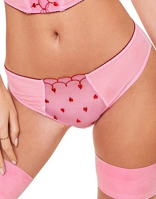 Adore Me Caroline High Cut Panties Medium Pink at