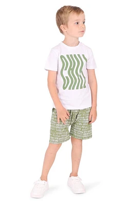 TINY TRIBE Kids' Chill Cotton Graphic T-Shirt White at Nordstrom,