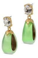 Alexis Bittar Bonbon Crystal Lucite Teardrop Earrings in Neon Green at Nordstrom