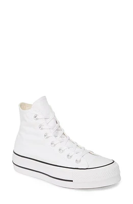 Converse Chuck Taylor All Star Lift High Top Platform Sneaker Black/White/White at Nordstrom