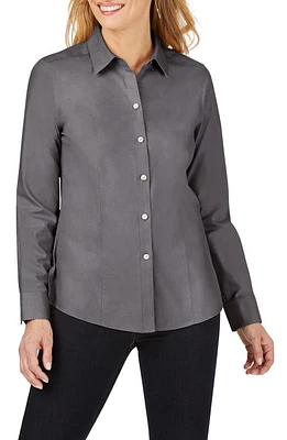 Foxcroft Dianna Non-Iron Cotton Shirt at Nordstrom,