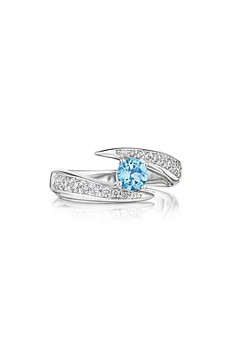 Hueb Aquamarine & Diamond Ring in White Gold at Nordstrom, Size 7