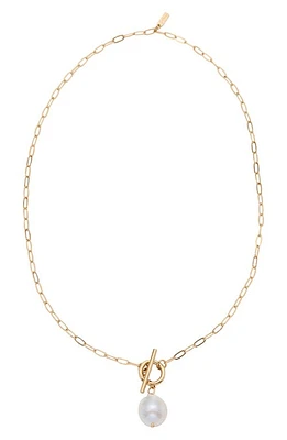 st. Moran Baroque Freshwater Pearl Pendant Necklace in White at Nordstrom