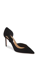 Aquazzura Very Bow Tie Pointed Toe Pump Black at Nordstrom,