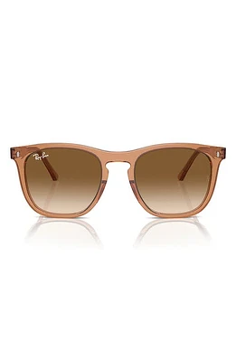 Ray-Ban 53mm Gradient Square Sunglasses in Blush Transparent at Nordstrom