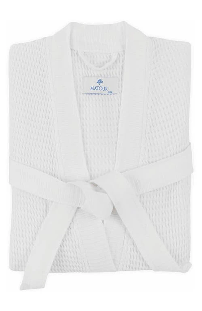 Matouk Kiran Robe in White at Nordstrom