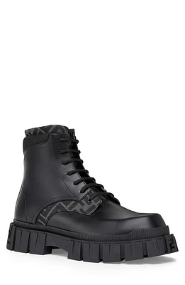 Fendi Force Lugged Plain Toe Boot F1Dv5 Black at Nordstrom,