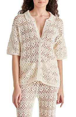 Steve Madden Avana Crochet Cardigan Natural at Nordstrom,