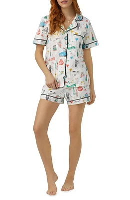 BedHead Pajamas Print Stretch Organic Cotton Jersey Short Just Married at Nordstrom,