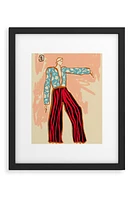 Deny Designs New Year Dance Framed Art Print in Multi at Nordstrom