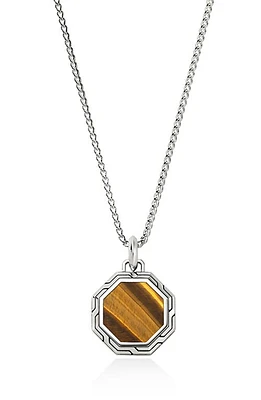 John Hardy Men's Octagon Pendant Necklace in Brown at Nordstrom, Size 22