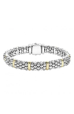 LAGOS Oval Rope Caviar Bracelet in Silver/Gold at Nordstrom