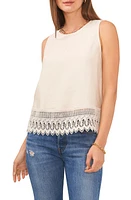 Vince Camuto Lace Hem Satin Tank at Nordstrom,