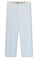 KENZO Kids' Cotton Blend Seersucker Pants Blue/Ivory at Nordstrom