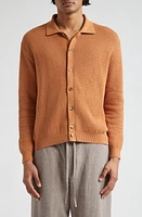 De Bonne Facture Honeycomb Knit Cardigan Sienna at Nordstrom,