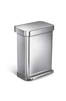 simplehuman 55L Brushed Stainless Steel Trash Can at Nordstrom