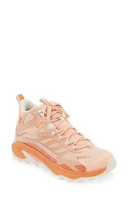 Merrell Moab Speed 2 Mid Gore-Tex Hiking Shoe Peach at Nordstrom,