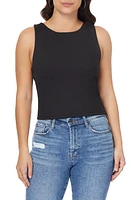 C & California Portia Contour Knit High Neck Tank at Nordstrom,