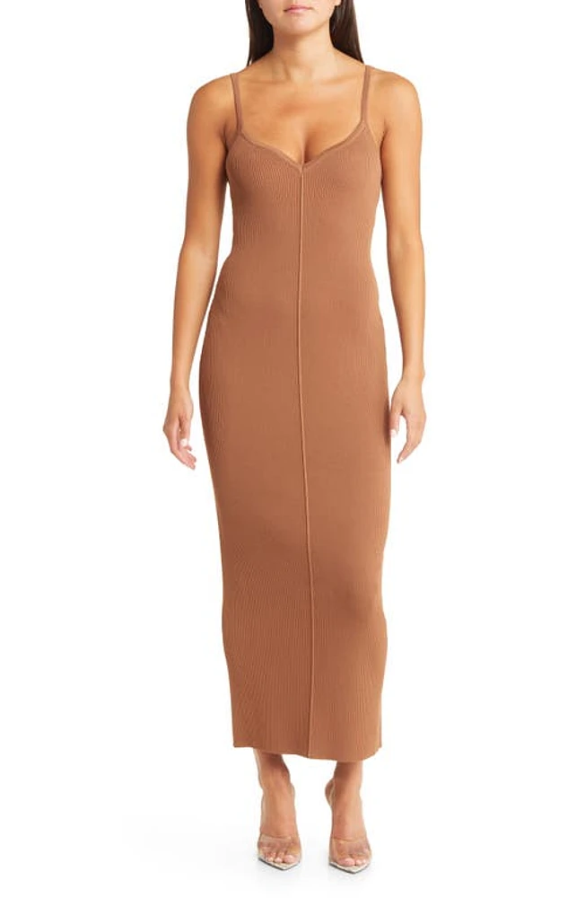 Sophie Rue Lucie Rib Dress in Brown at Nordstrom, Size X-Small