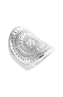 Anna Beck Classic Saddle Ring in Silver at Nordstrom, Size 7