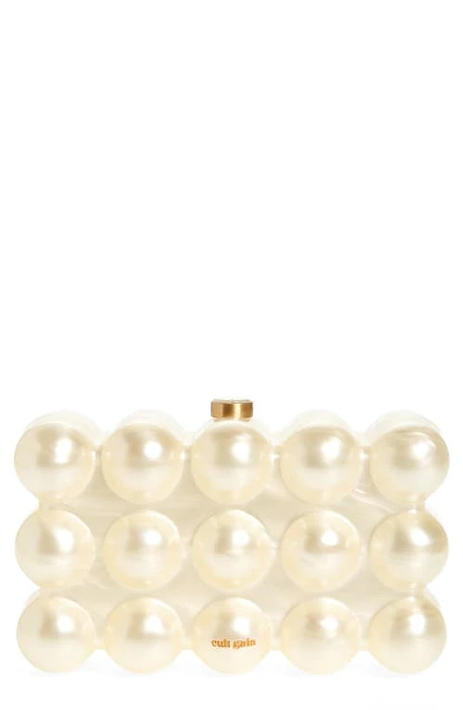 Cult Gaia The Bubble Acrylic Box Clutch in Ivory at Nordstrom