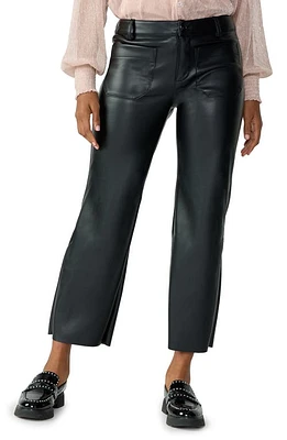 Sanctuary Marine Faux Leather Crop Pants in Black at Nordstrom, Size 31