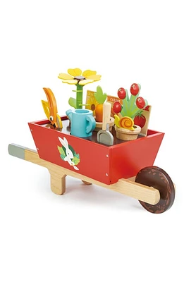 Tender Leaf Toys Garden Wheelbarrow Playset in Red at Nordstrom