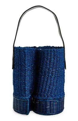 Sacai Small S-Basket Woven Raffia in Blue at Nordstrom