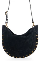 Isabel Marant Mini Oskan Moon Suede Crossbody Bag in Black at Nordstrom