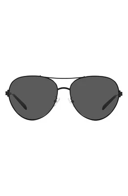 Tory Burch 58mm Pilot Sunglasses in Black at Nordstrom