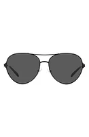 Tory Burch 58mm Pilot Sunglasses in Black at Nordstrom