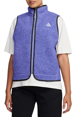 Nike ACG Arctic Wolf Polartec Fleece Vest Persian Violet/Black/White at Nordstrom,