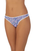 On Gossamer Triple Mesh Print Thong at Nordstrom,