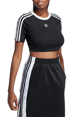 adidas Crop Baby Tee Black at Nordstrom,