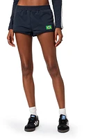 EDIKTED Embroidered Brazil Flag Sweat Shorts in Navy at Nordstrom, Size Large