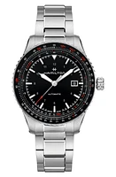 Hamilton Aviation Converter Automatic Bracelet Watch, 42mm in Black/silver at Nordstrom