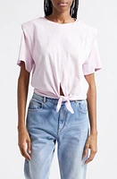 Isabel Marant Zelikia Modern Tie Front Cotton Jersey Top at Nordstrom,