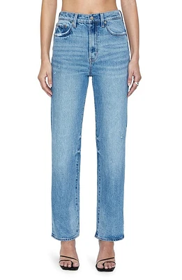 Pistola Cassie High Waist Crop Straight Leg Jeans in Hilltop Vintage at Nordstrom, Size 33