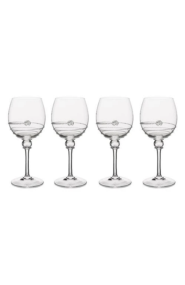 Juliska Amalia Set of 4 Stem White Wine Glasses Gift Box in Clear at Nordstrom