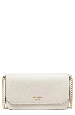 Kate Spade New York ava leather wallet on a chain in Parchment. at Nordstrom